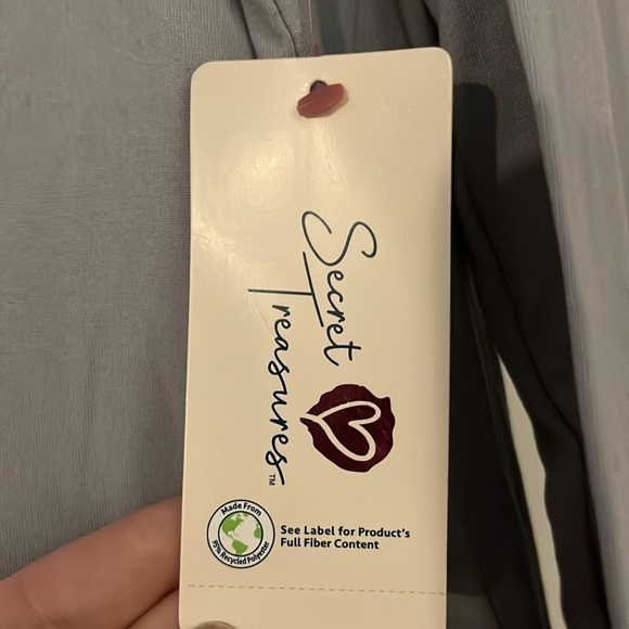 Secret Treasures Coffee Cats Sleep Shirt Size L (12-14) TOP ONLY - Picture 5 of 6